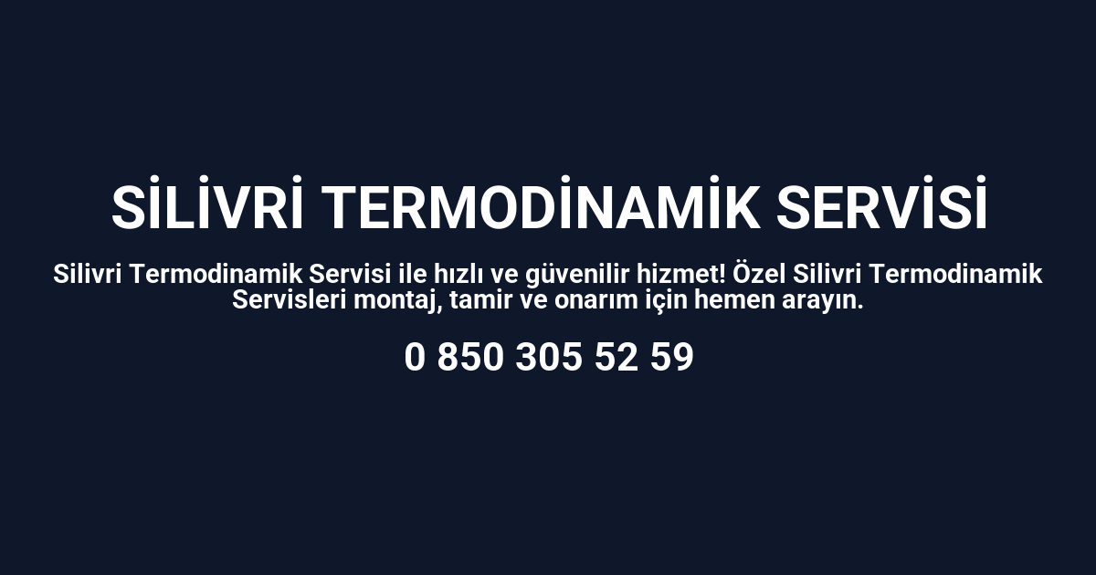 Silivri Termodinamik Servisi